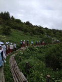 登山へ出発です