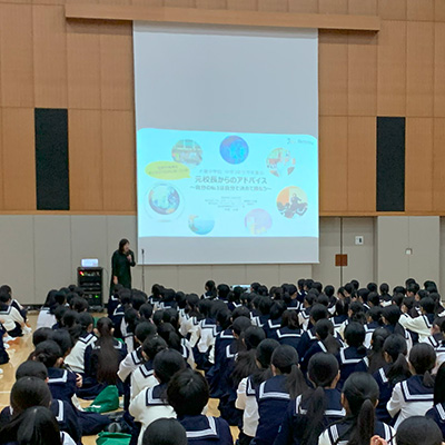 中学３年生　学年集会
