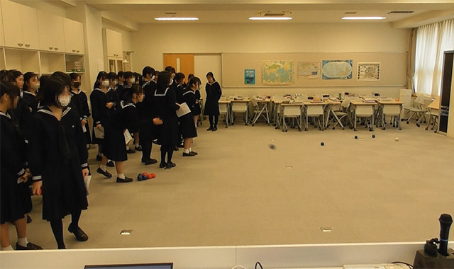 英語グローバル・スタディーズ　ボッチャ体験