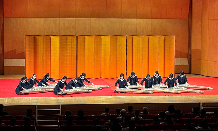 全国高等学校箏曲連盟定期演奏会　参加