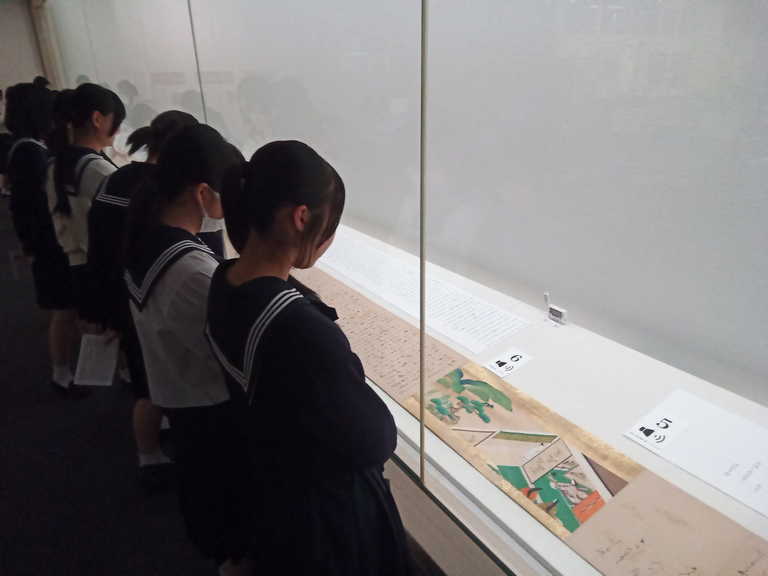 高校２年文学国語（文系古典）大妻女子大学博物館見学